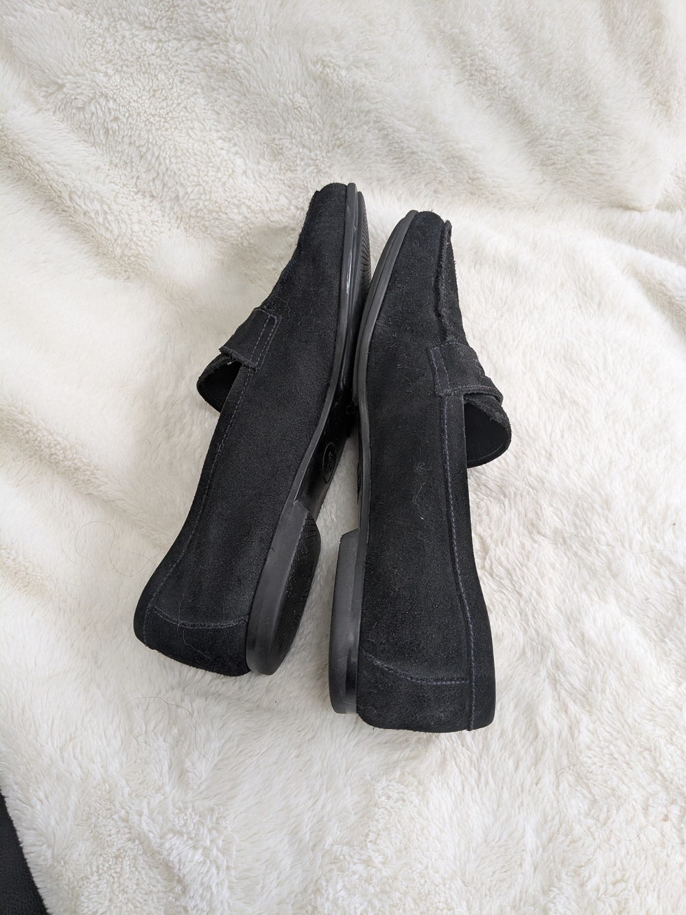 Prada Men’s Black Suede Penny Loafers - Picture 10 of 14